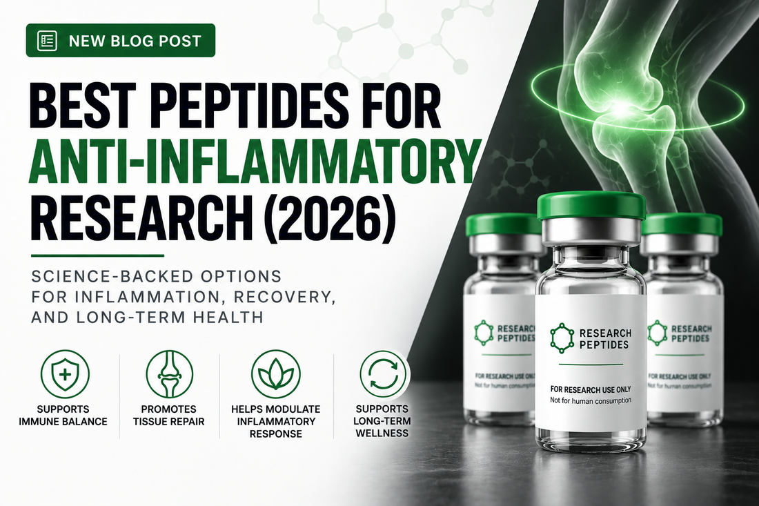Best peptides for anti-inflammatory research — mechanism comparison of KPV, BPC-157, TB-500, GHK-Cu for Canadian laboratories.